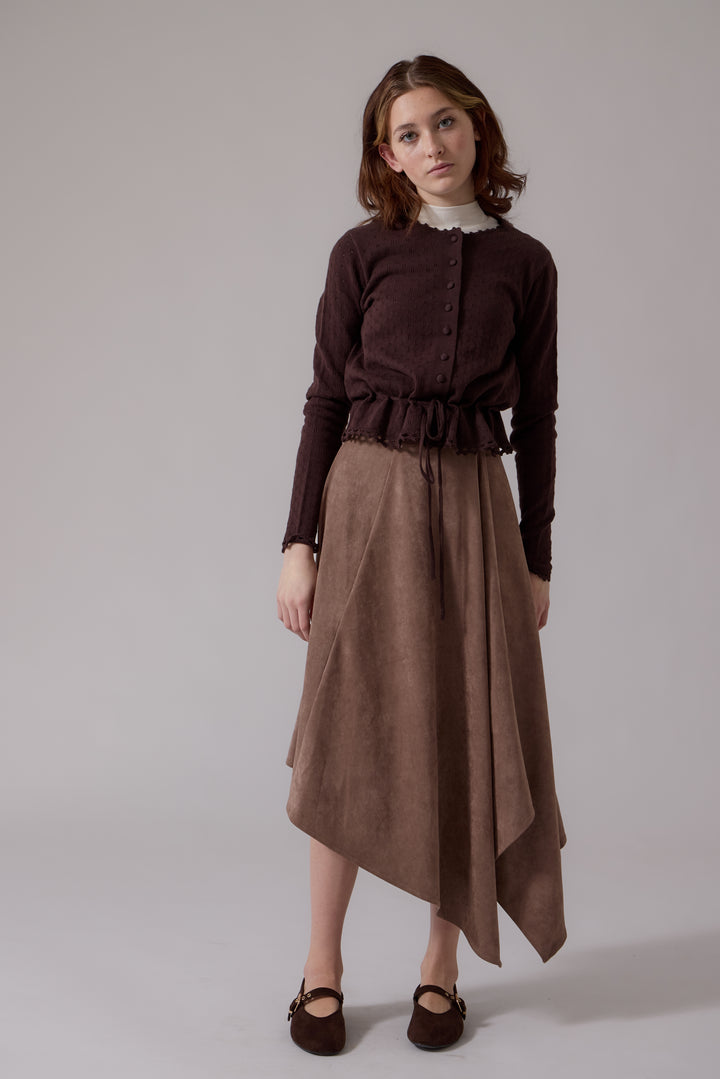COMING SOON K401 Claudia Cardigan Chocolate