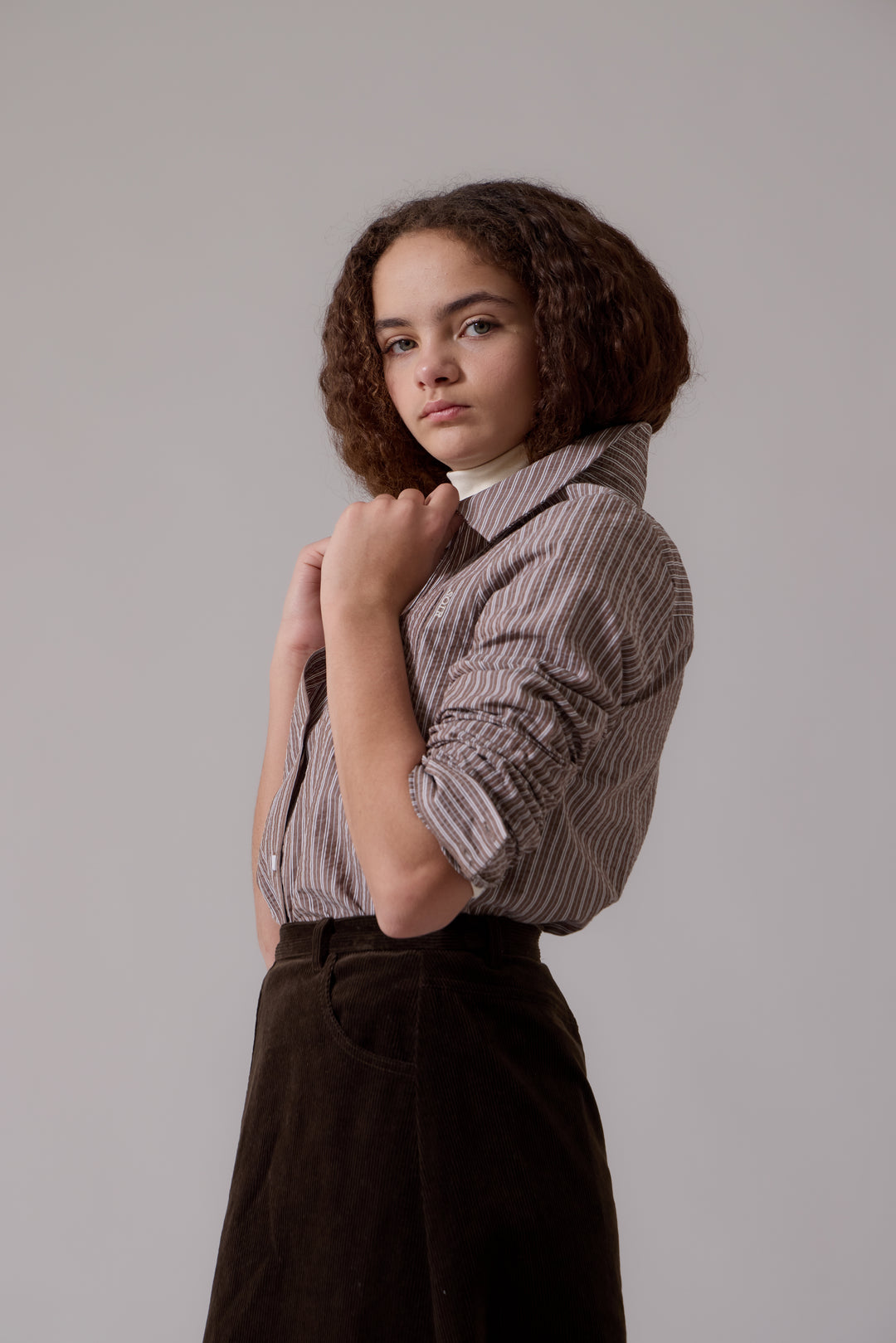 L417 Harlow Midi Skirt Chocolate