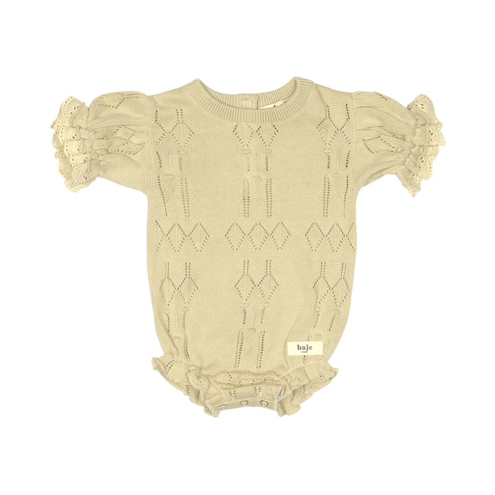 CUE KNITTED BODYSUIT-Sand