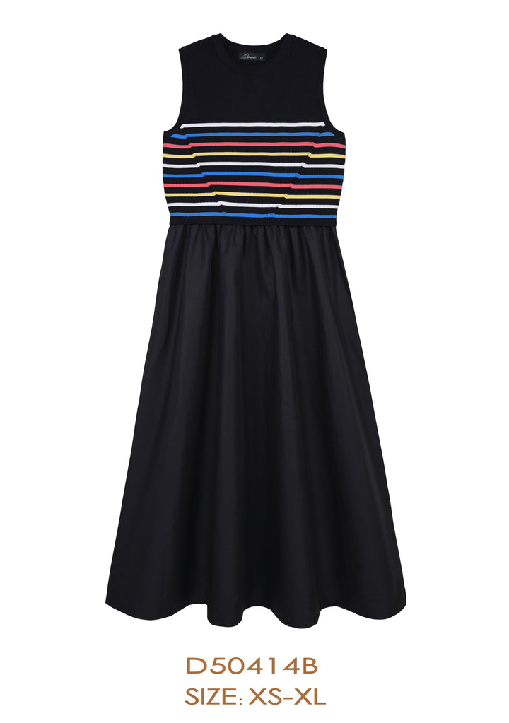 D50414B- DRESS BLACK/COLORFUL