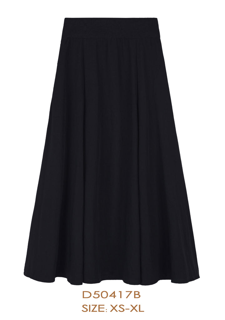 D50417B SKIRT-BLACK