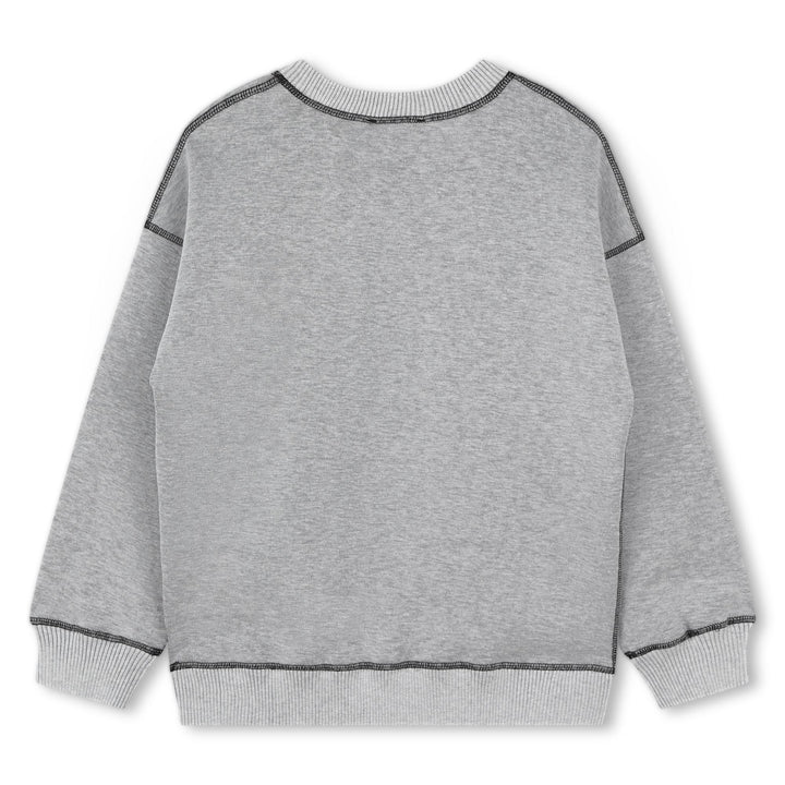 D60185-LS REVERSIBLE SWEATSHIRT-Gris Chine