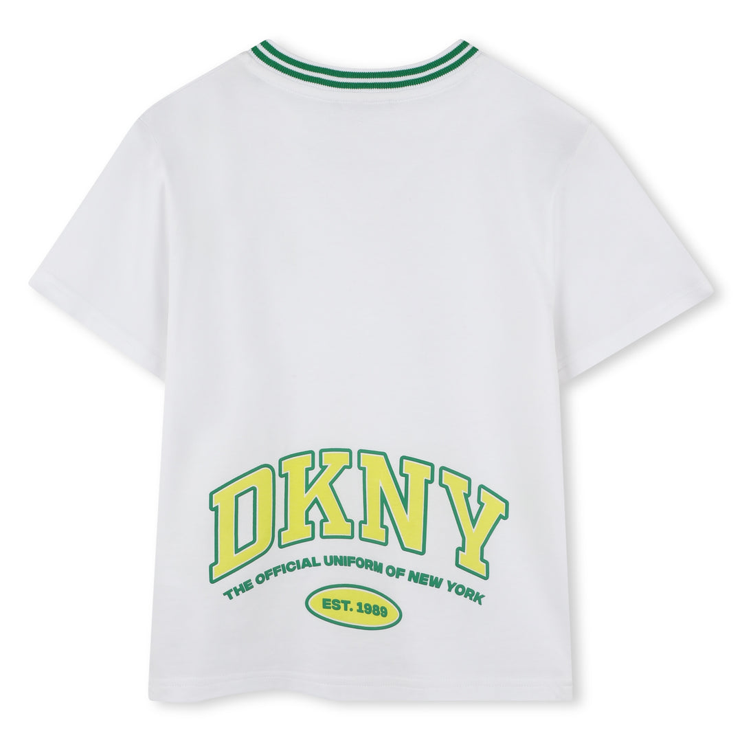 D62298-BOYS SHORT SLEEVES TEE-SHIRT-WHITE