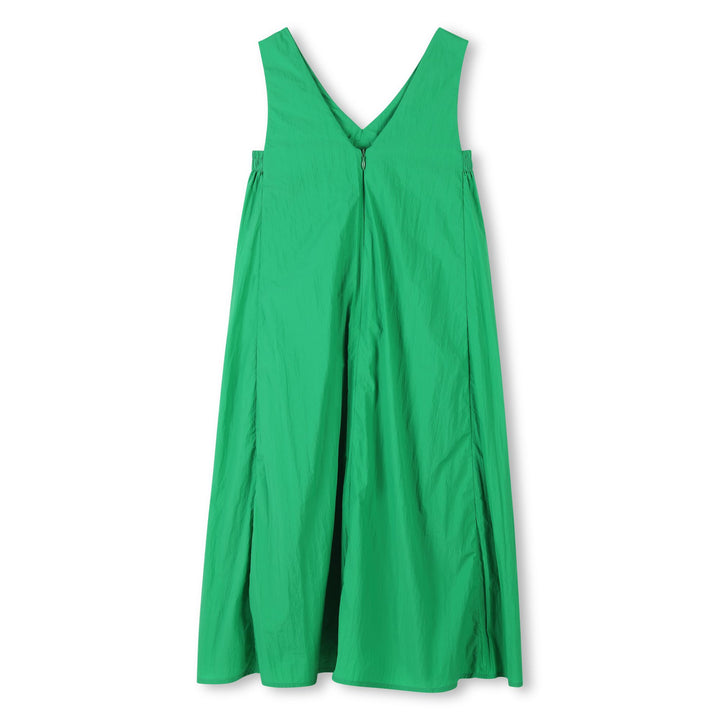 D62329-GIRLS SLEEVELESS MIDI DRESS-GREEN