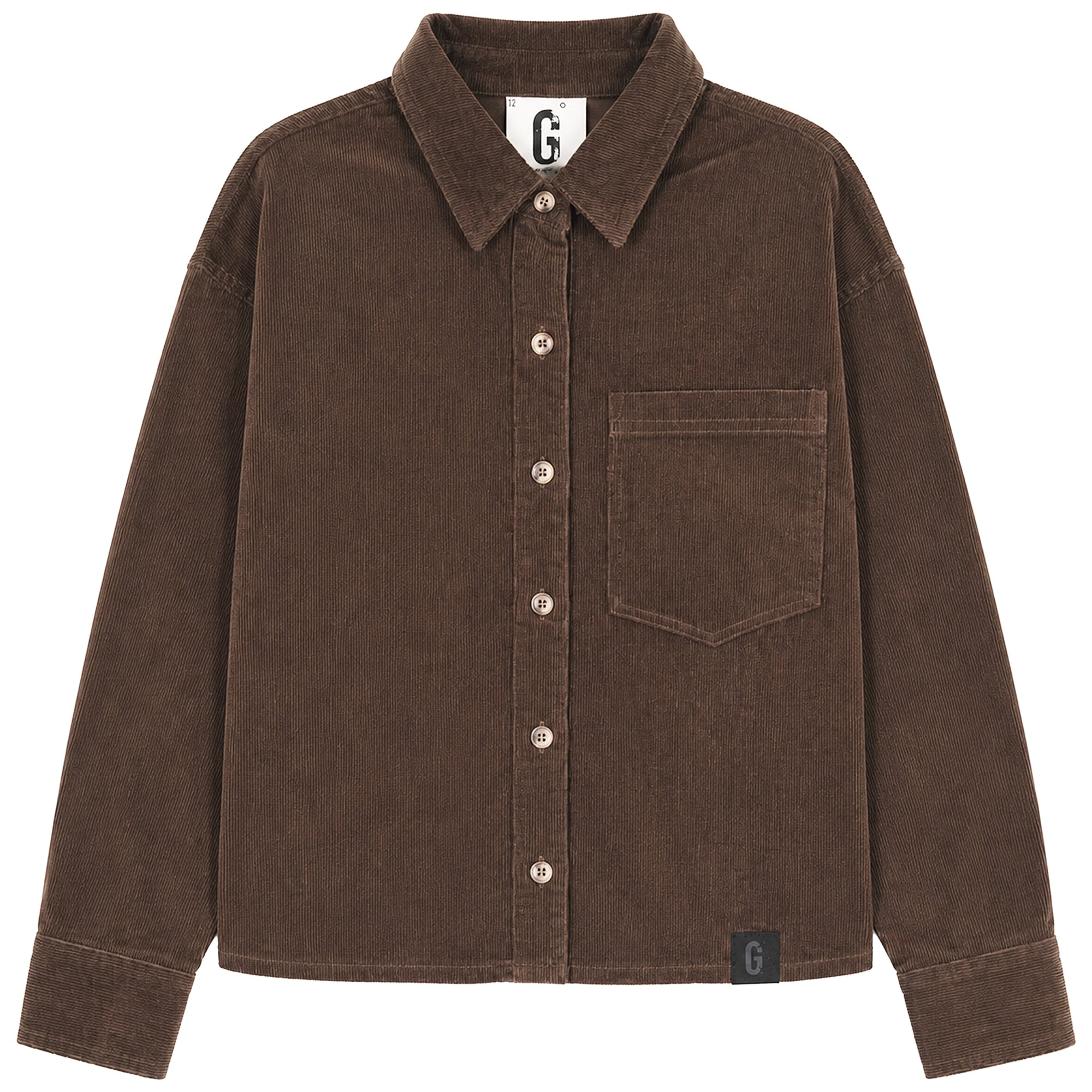 D916 CORDUROY SHIRT-BROWN – whoopikids