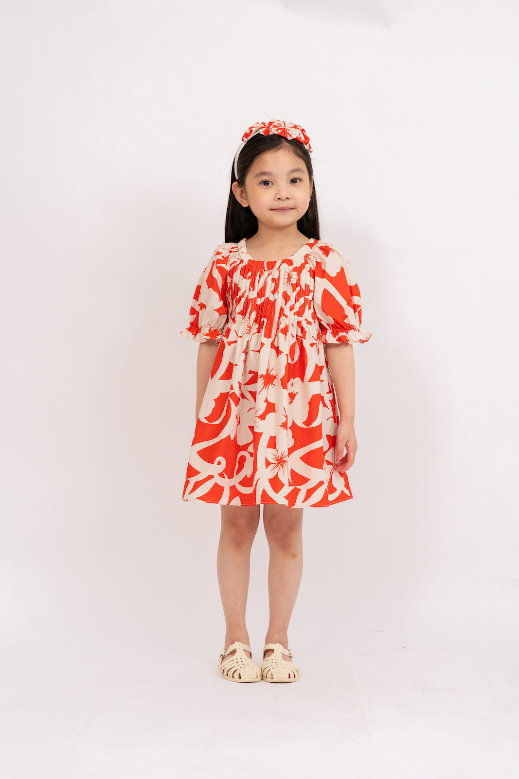 DR334S-FANTASIA DRESS-HIBISCUS MIX