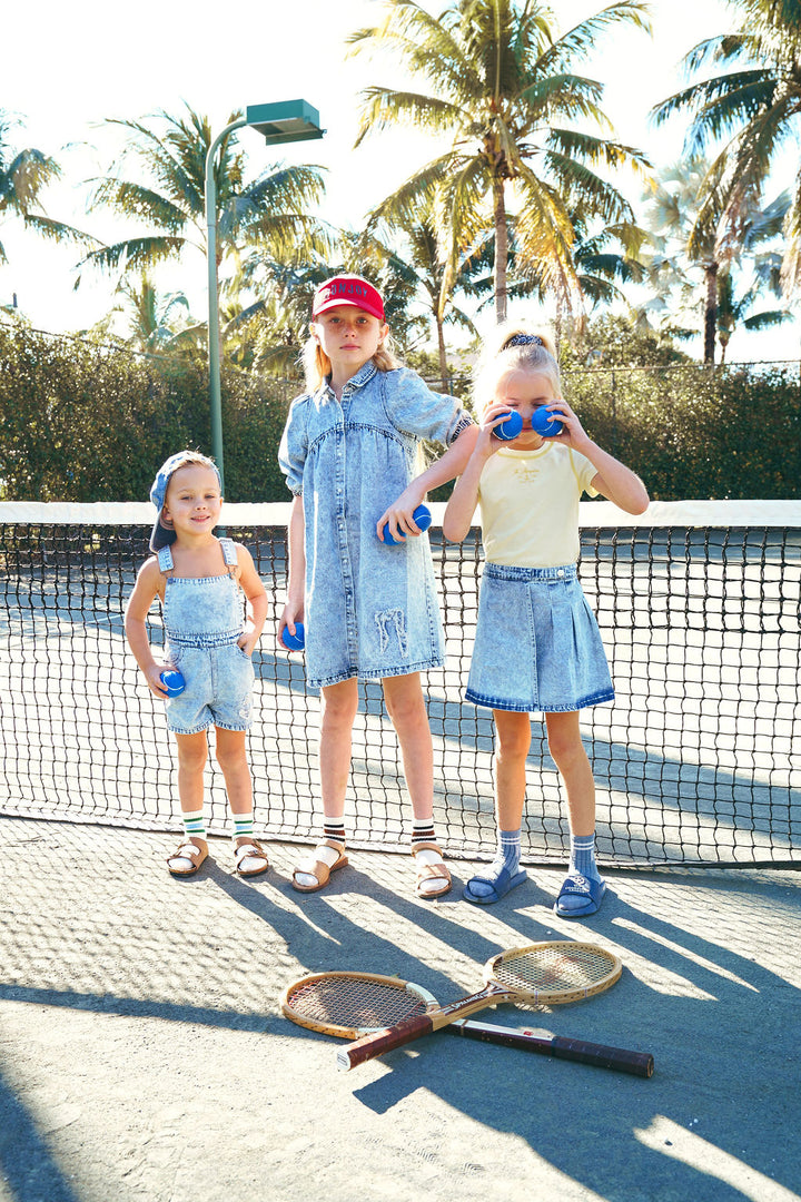 BTSS26025O-Jean Patch Overalls-Blue Denim/Anchor