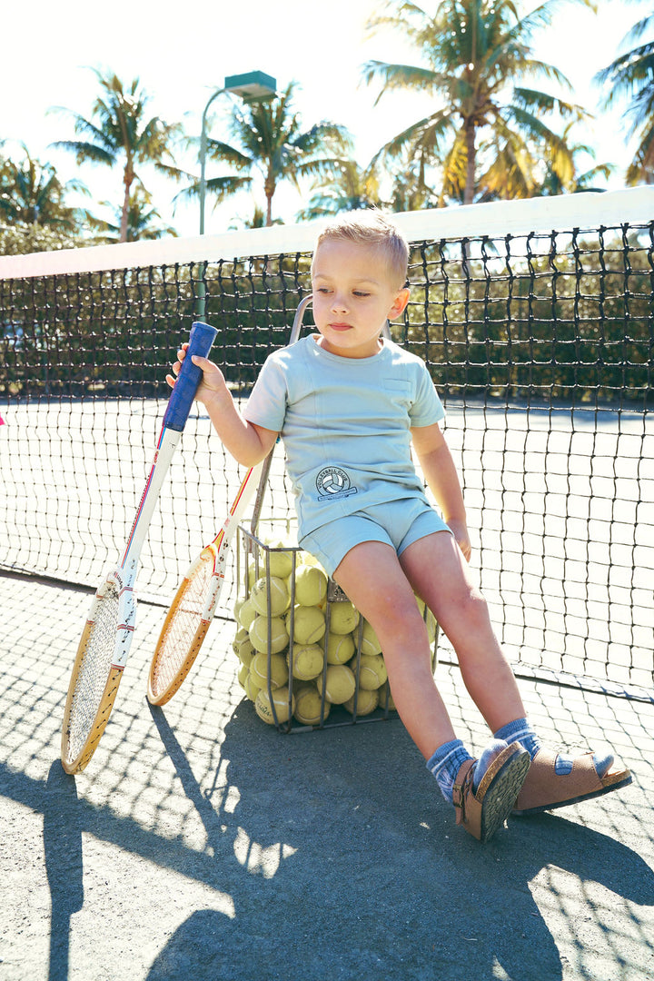 BTSS26011SS-Volleyball Club Shorts Set-Cloud Blue