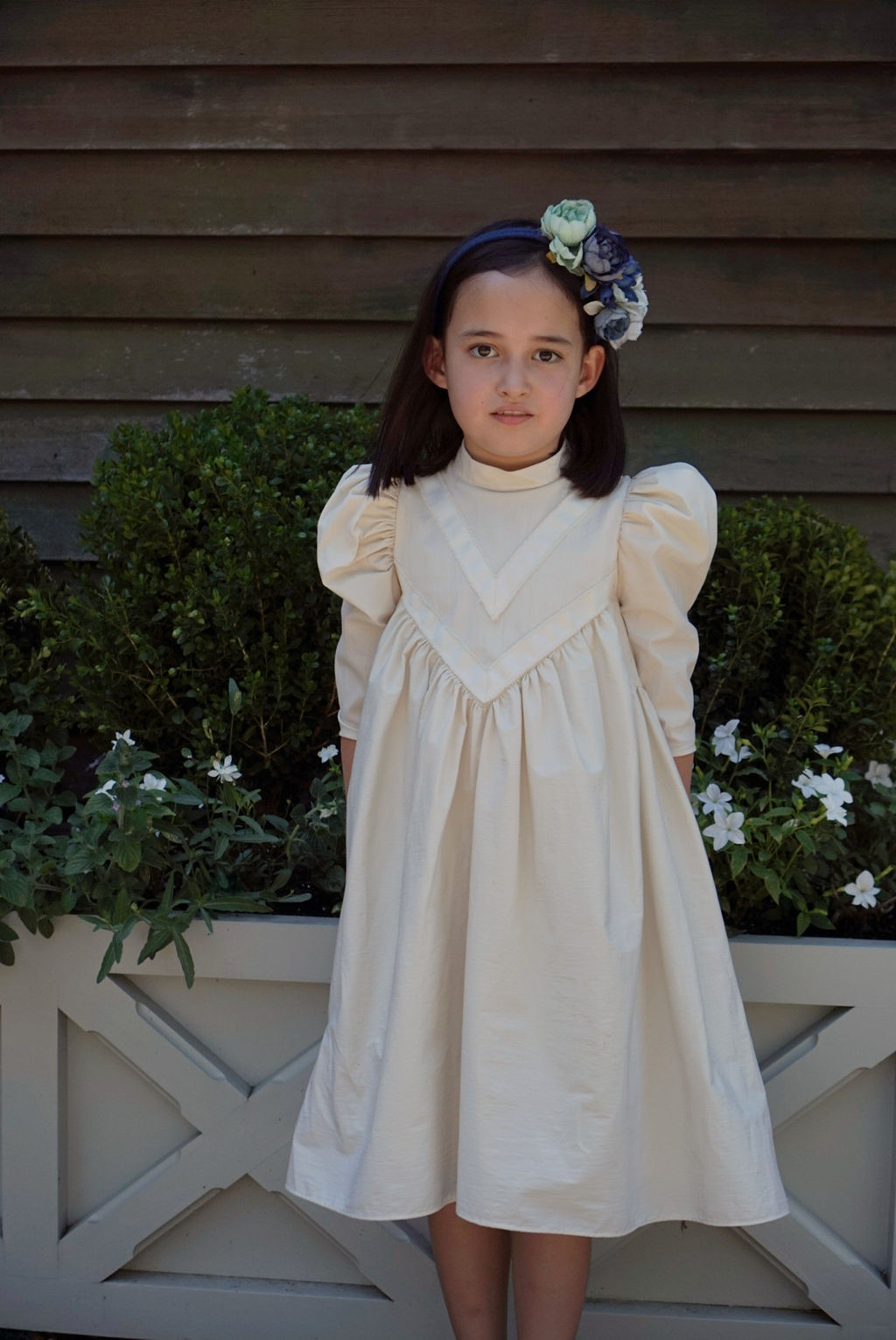 FW26-GW71V 3/4 SLEEVE MAXI - IVORY