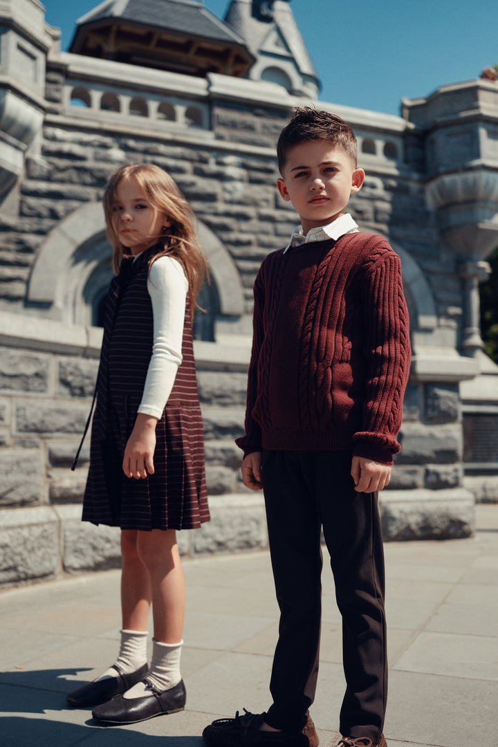 E407 Olivia Jumper - Maroon