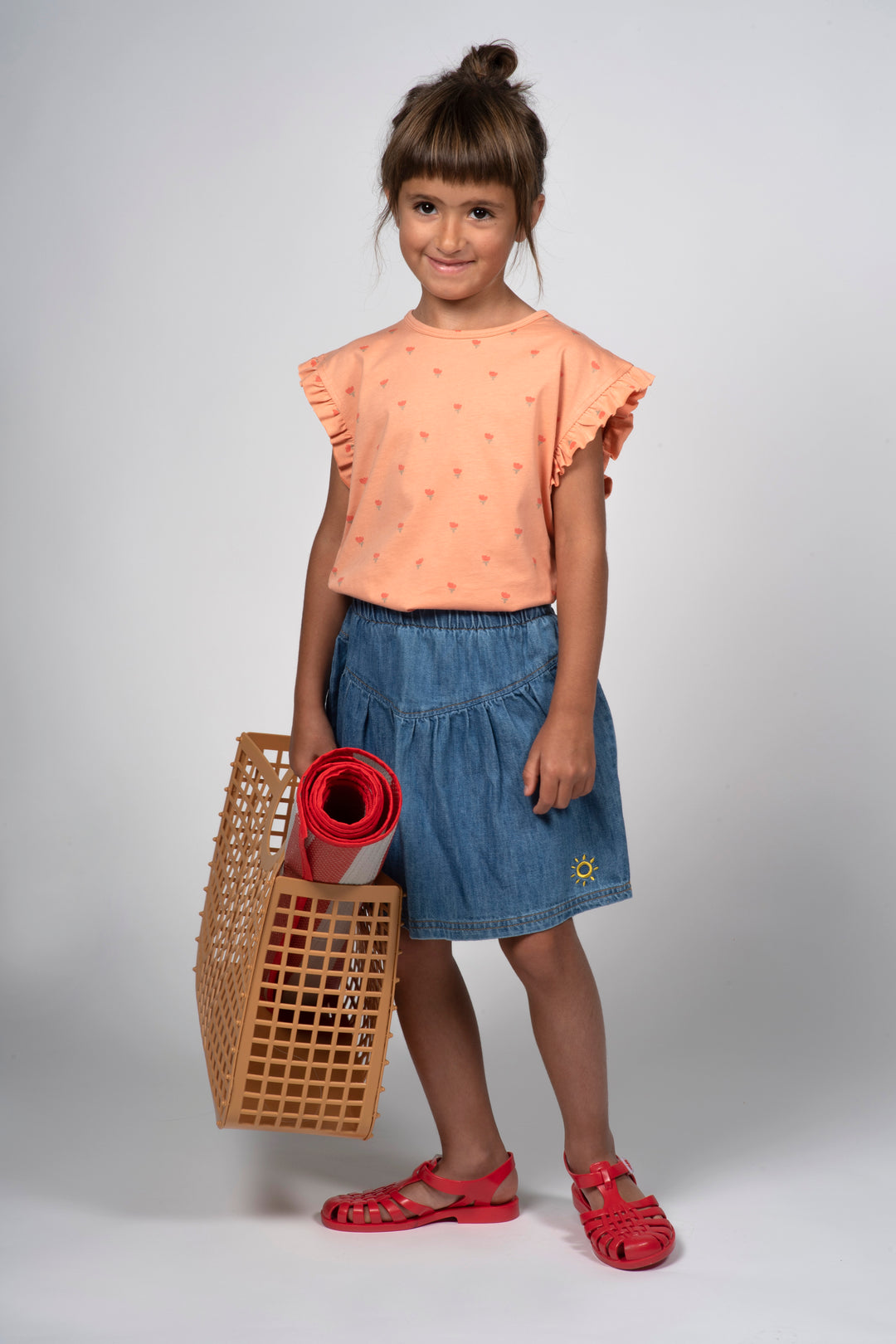 TOP - POPPIES APRICOT