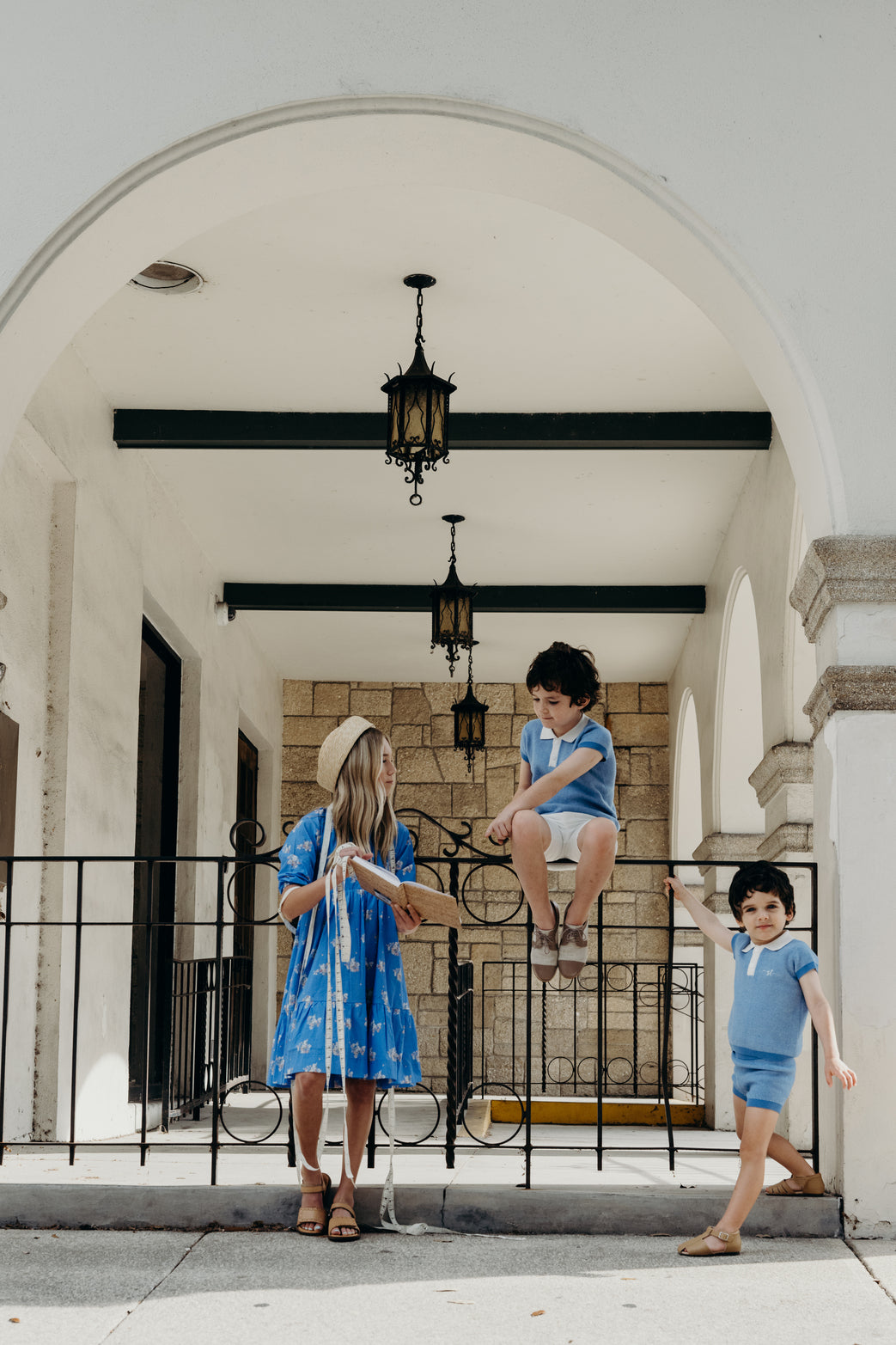 ST1964 LOUIS BABY SET - MEDIUM BLUE