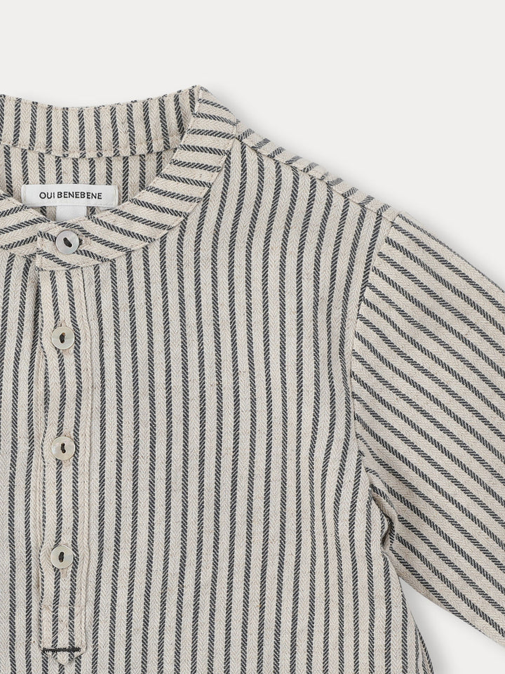 HERRING STRIPE SHIRT-natural