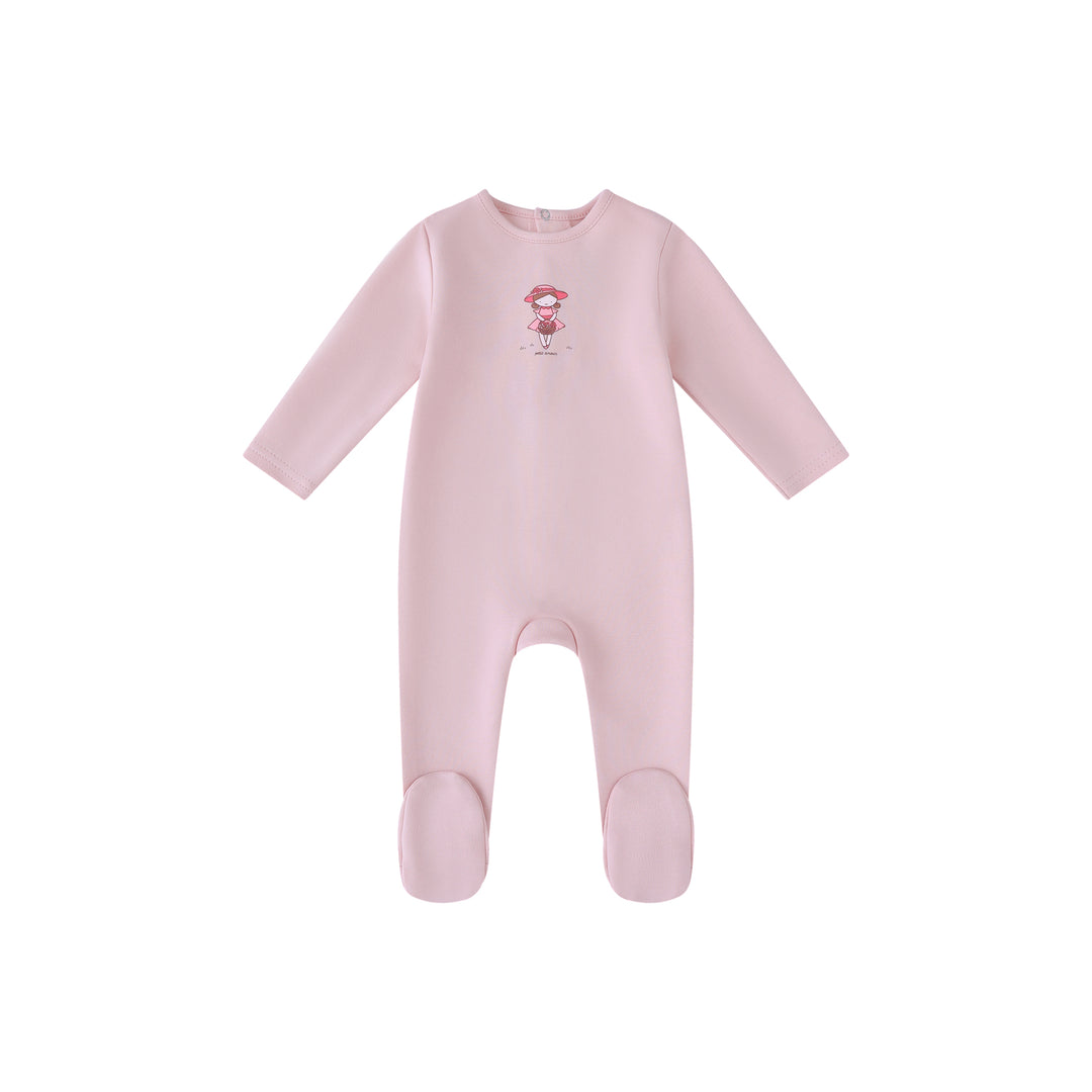 EA053-P GIRLS DOLL FOOTIE- PINK