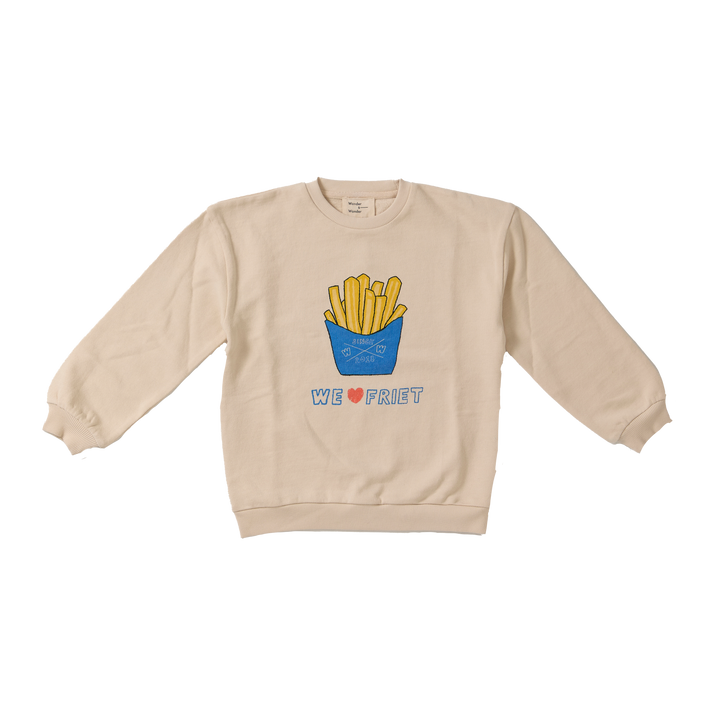 E26209 FRIET SWEATSHIRT - CREAM