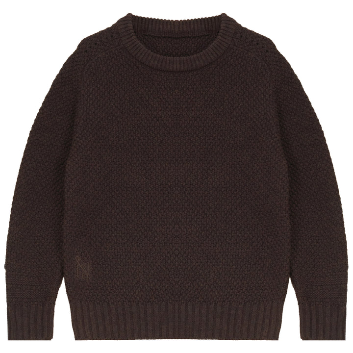 E2718BR BOY KNIT ROUND NECK SWEATER