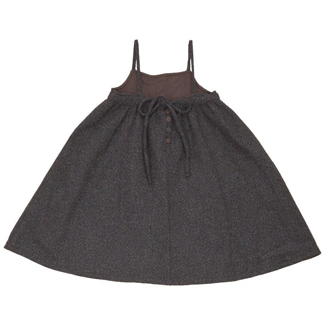 E2719GR/BR GIRL TWEED DRESS