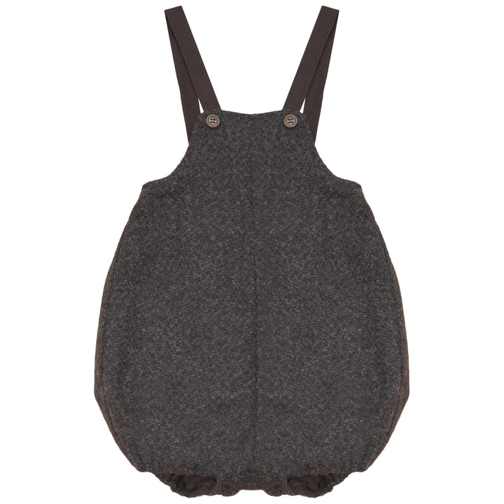 E2747GR/BR BABY BOY TWEED ROMPER