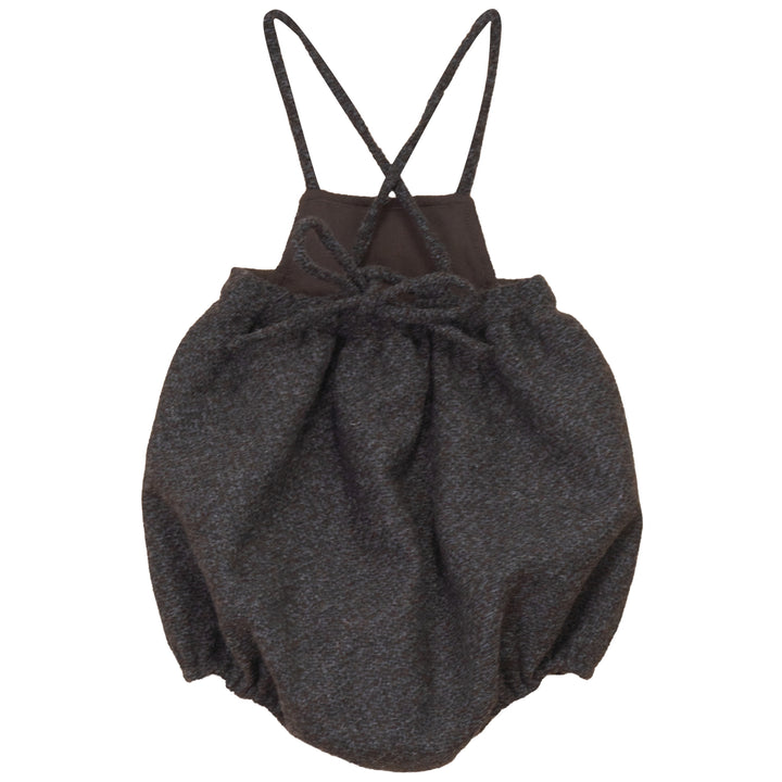 E2748GR/BR BABY GIRL TWEED ROMPER