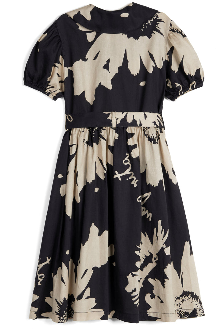 ELISABETE DRESS-BOTANICAL BLACK