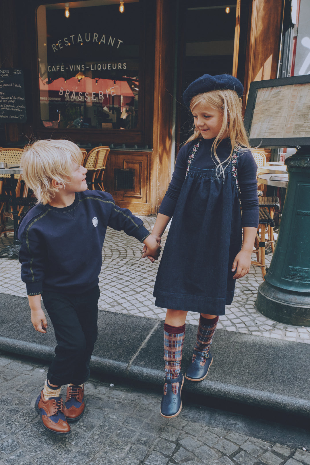 EM2604 GIRLS DENIM PINAFORE