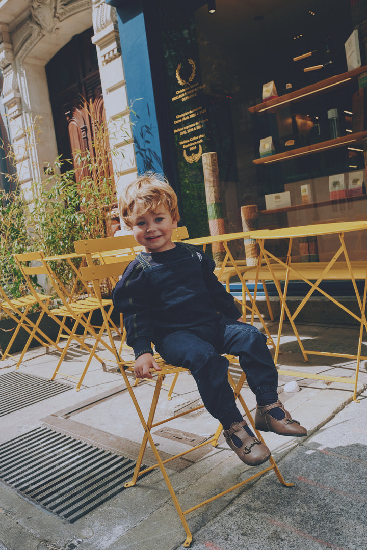 EM2606 BOYS DENIM OVERALLS