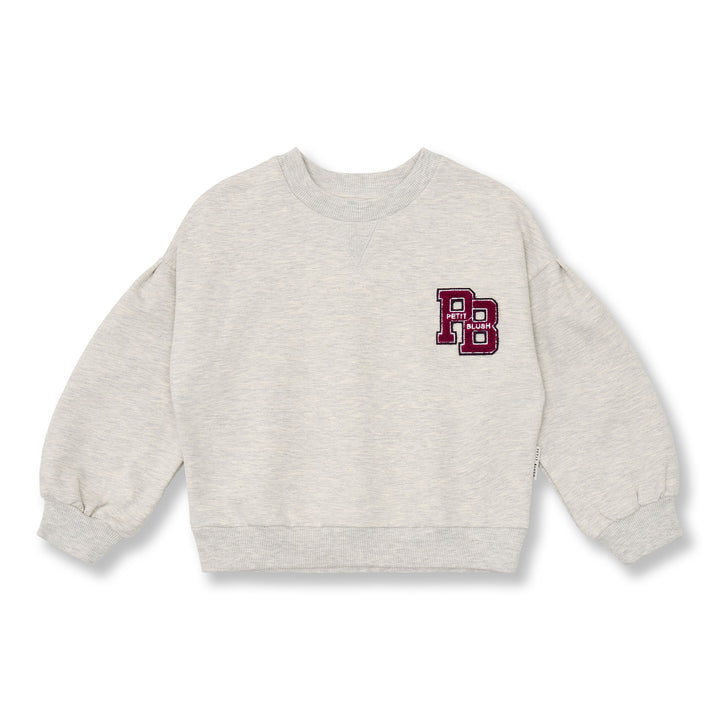 102 Easy Sweater PB Logo - Grey Melange