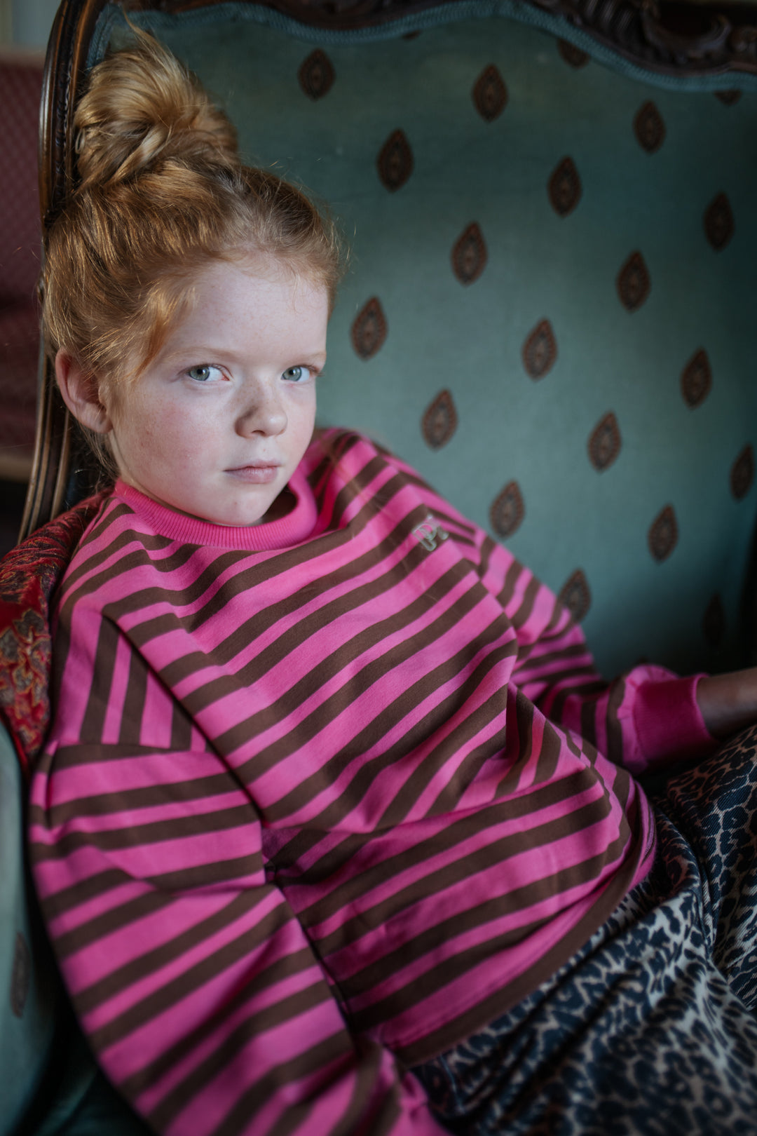106 Easy Sweater Stripe - Stripe Pink/Brown