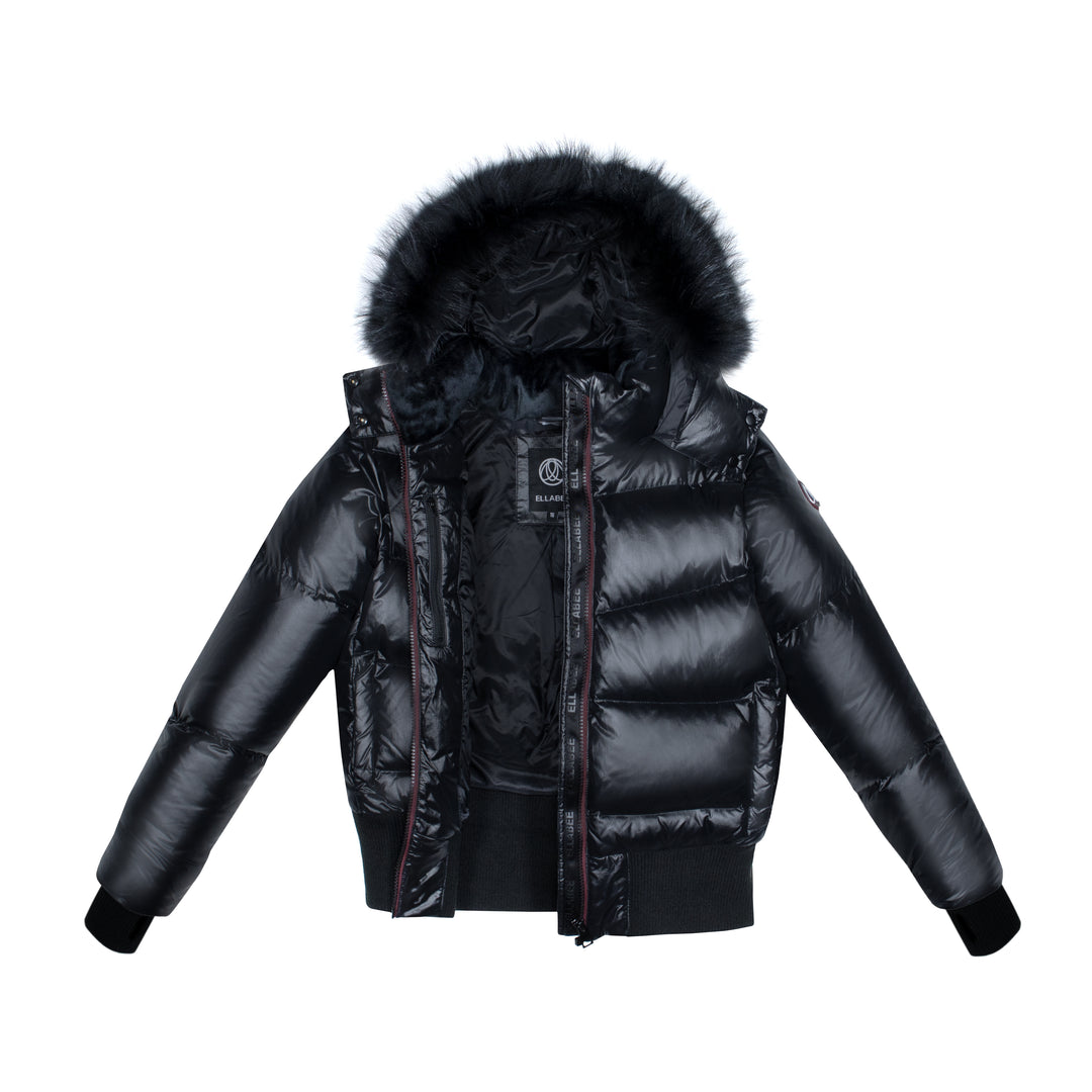 CELINE BOMBER BURGANDY ACCENT BLACK-RACOON