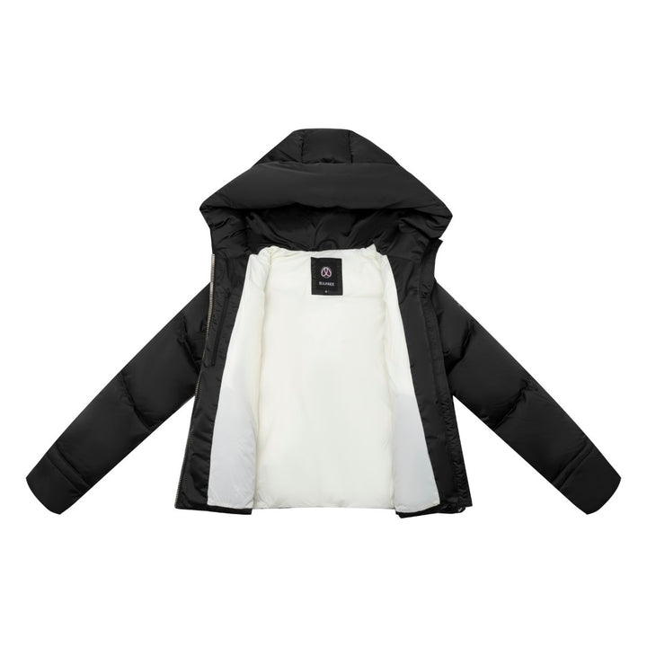 F25-5061-CAMILLA DOWN GOLD ZIPPER JACKET-Black