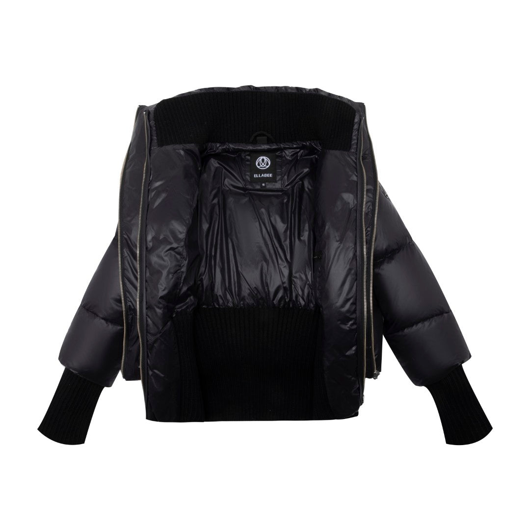 F25-5065B-DARCY DOUBLE LAYER BOMBER-Black