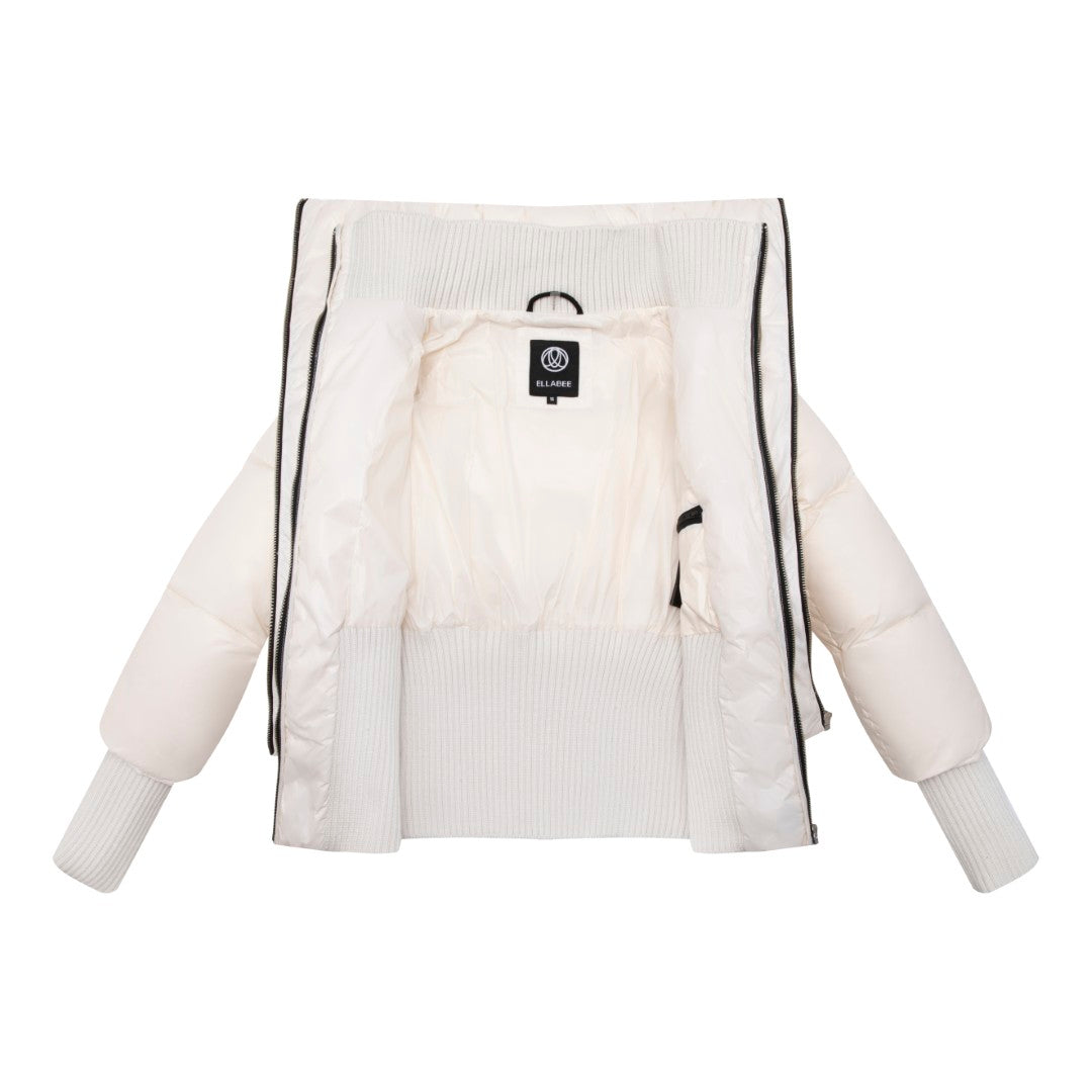 F25-5065I-DARCY DOUBLE LAYER BOMBER-Ivory