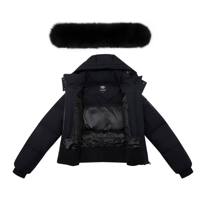 F25-5066-VALENTINE PREMIUM BOMBER-Black/Black Fox