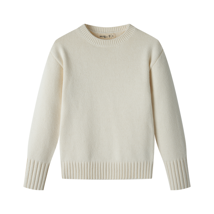 CLASSIC KNIT SWEATER-IVORY