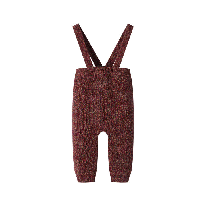 SUSPENDER LEGGING-BURGUNDY MARLED