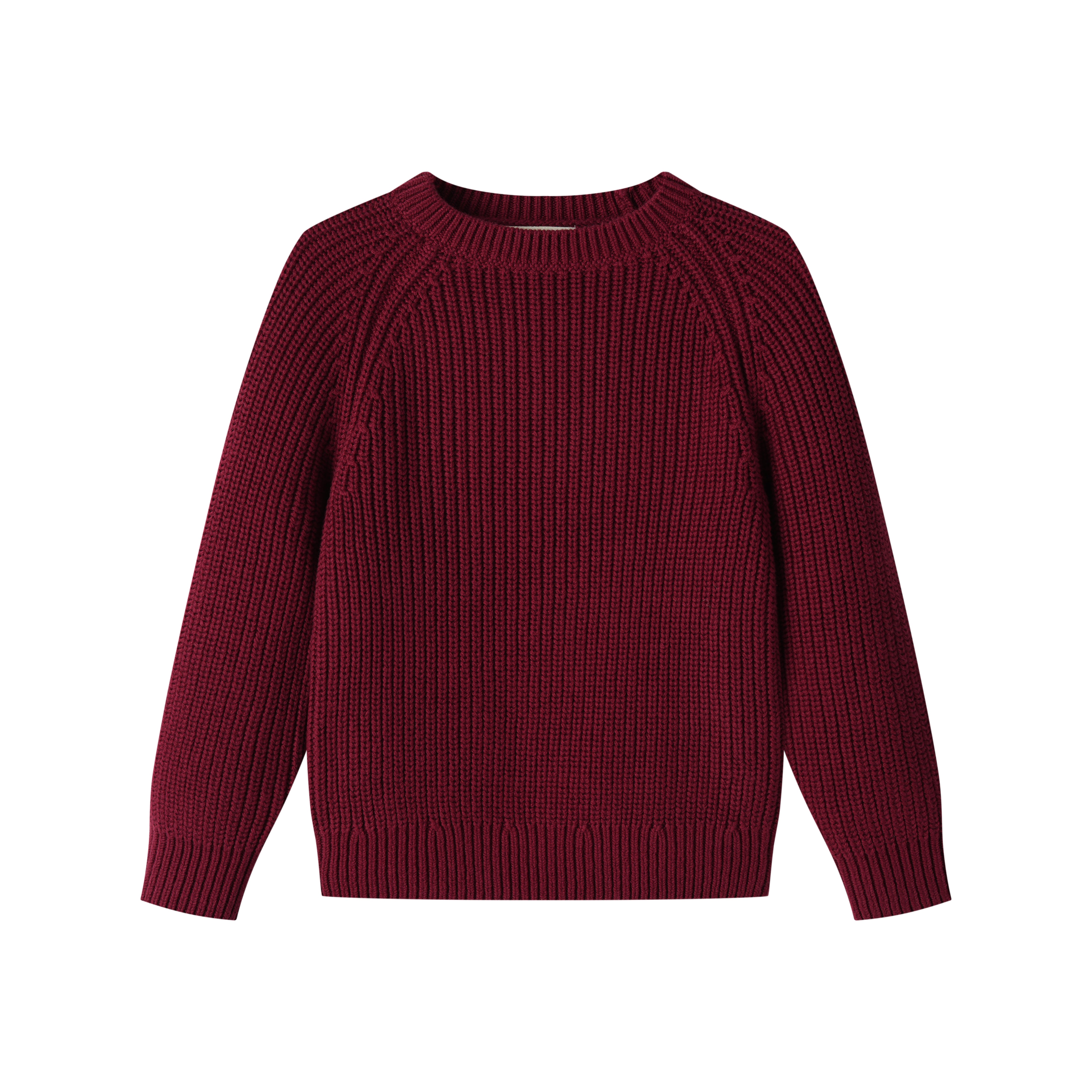 CHUNKY SWEATER BURGUNDY whoopikids