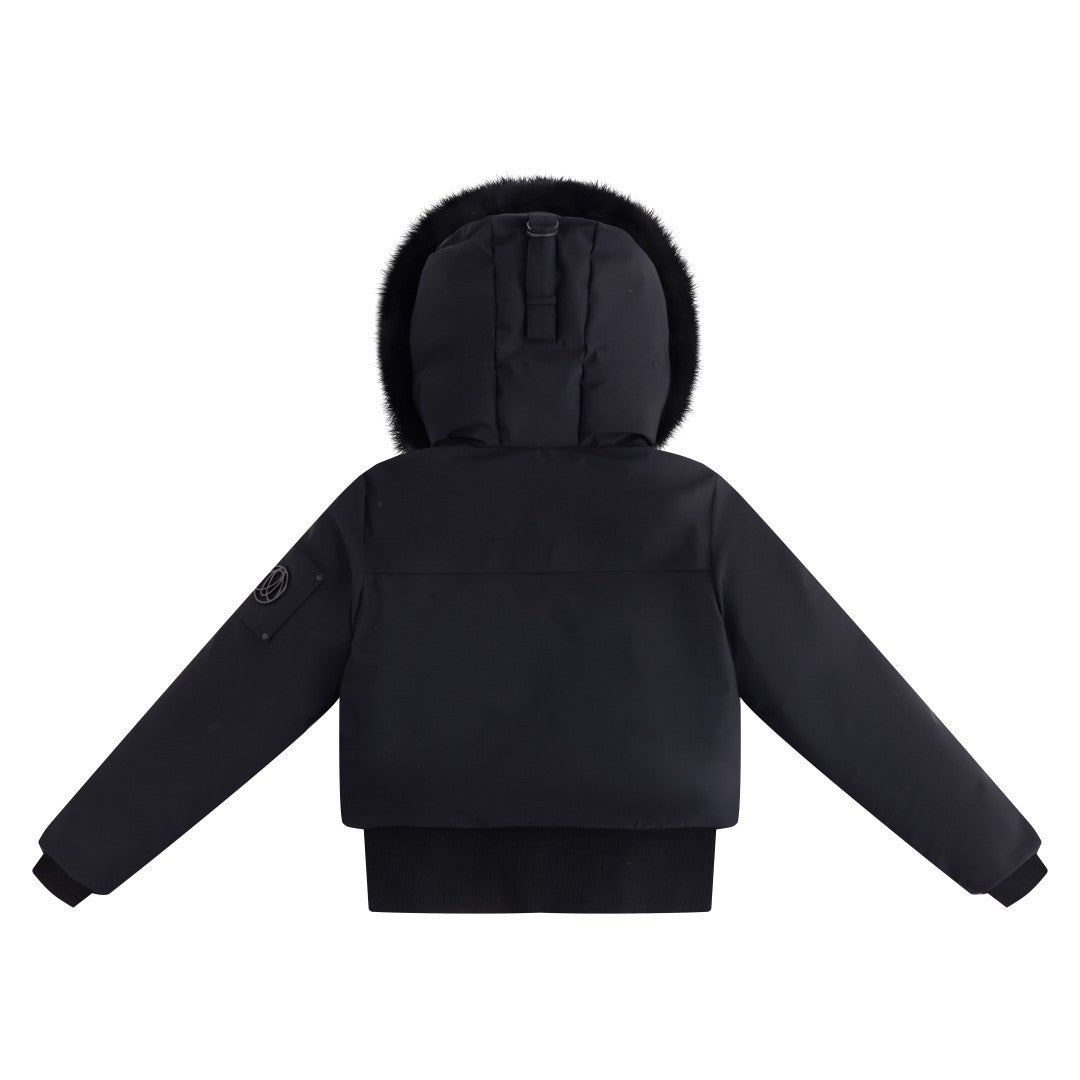 FW26-6012 VITTORIA PREMIUM BOMBER - Black