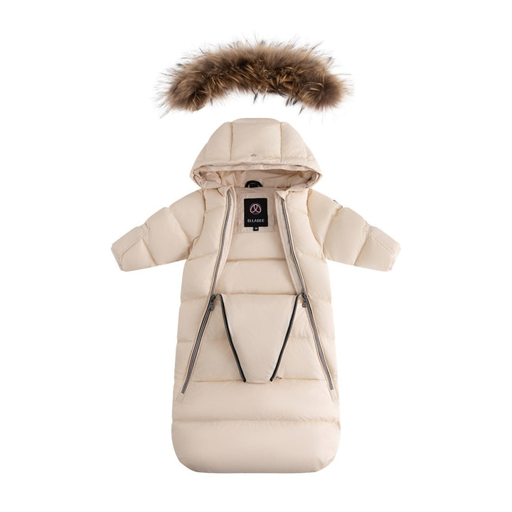FW26-6016 DOWN FUR SNOWSUIT - Beige