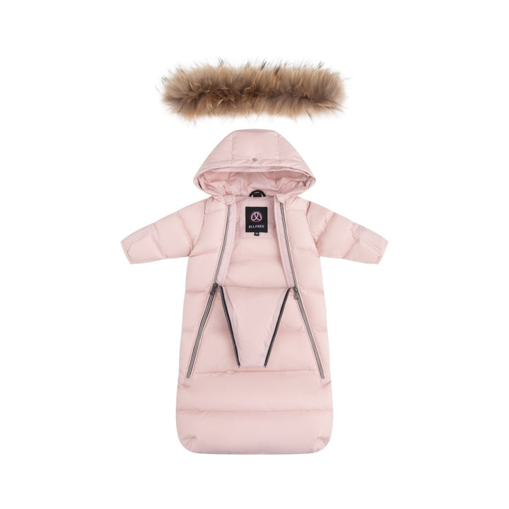 FW26-6016 DOWN FUR SNOWSUIT - Pink