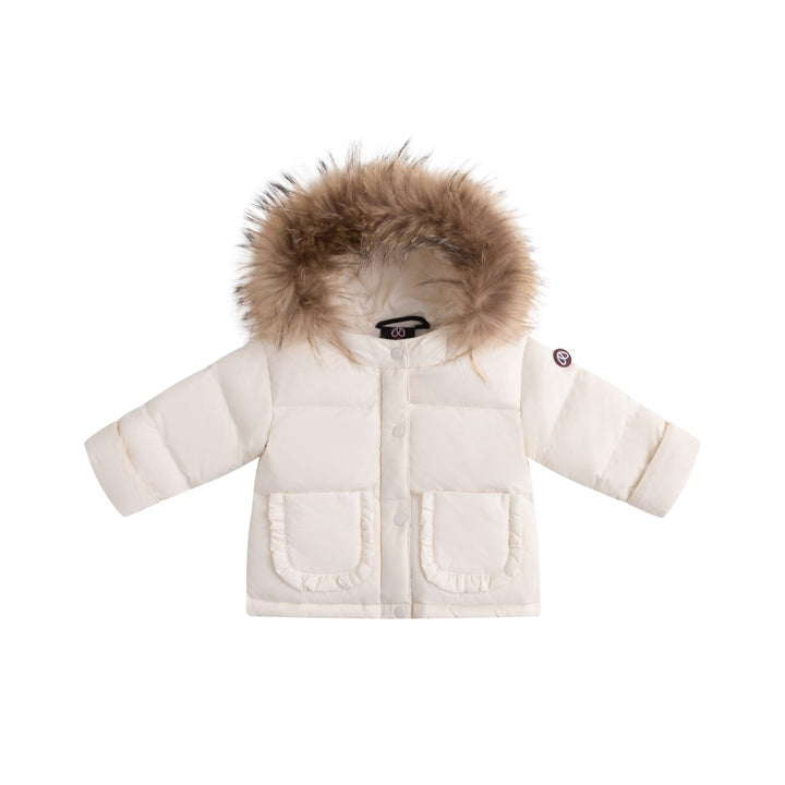 FW26-6033 LYANE ENFANT FUR DOWN JACKET - White