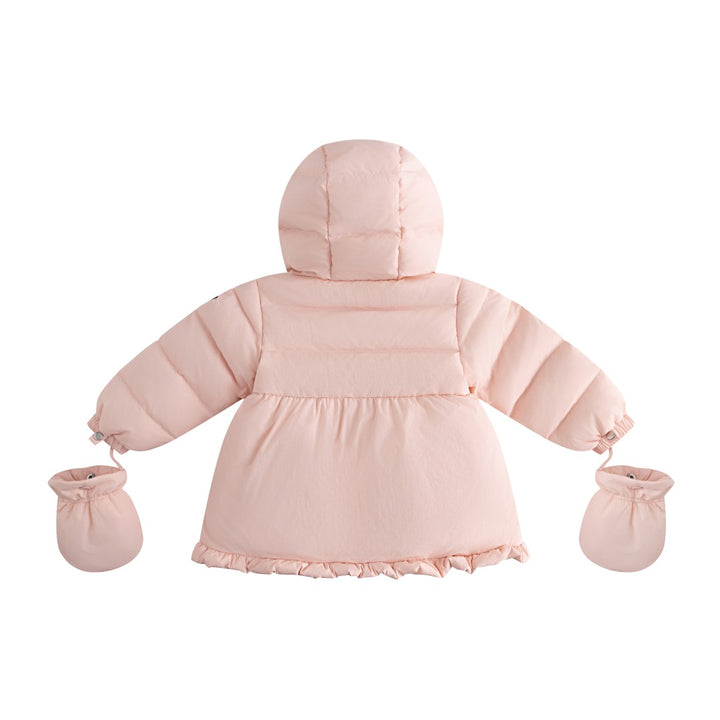 FW26-6035 FLORE ENFANT FUR DOWN JACKET - Baby Pink