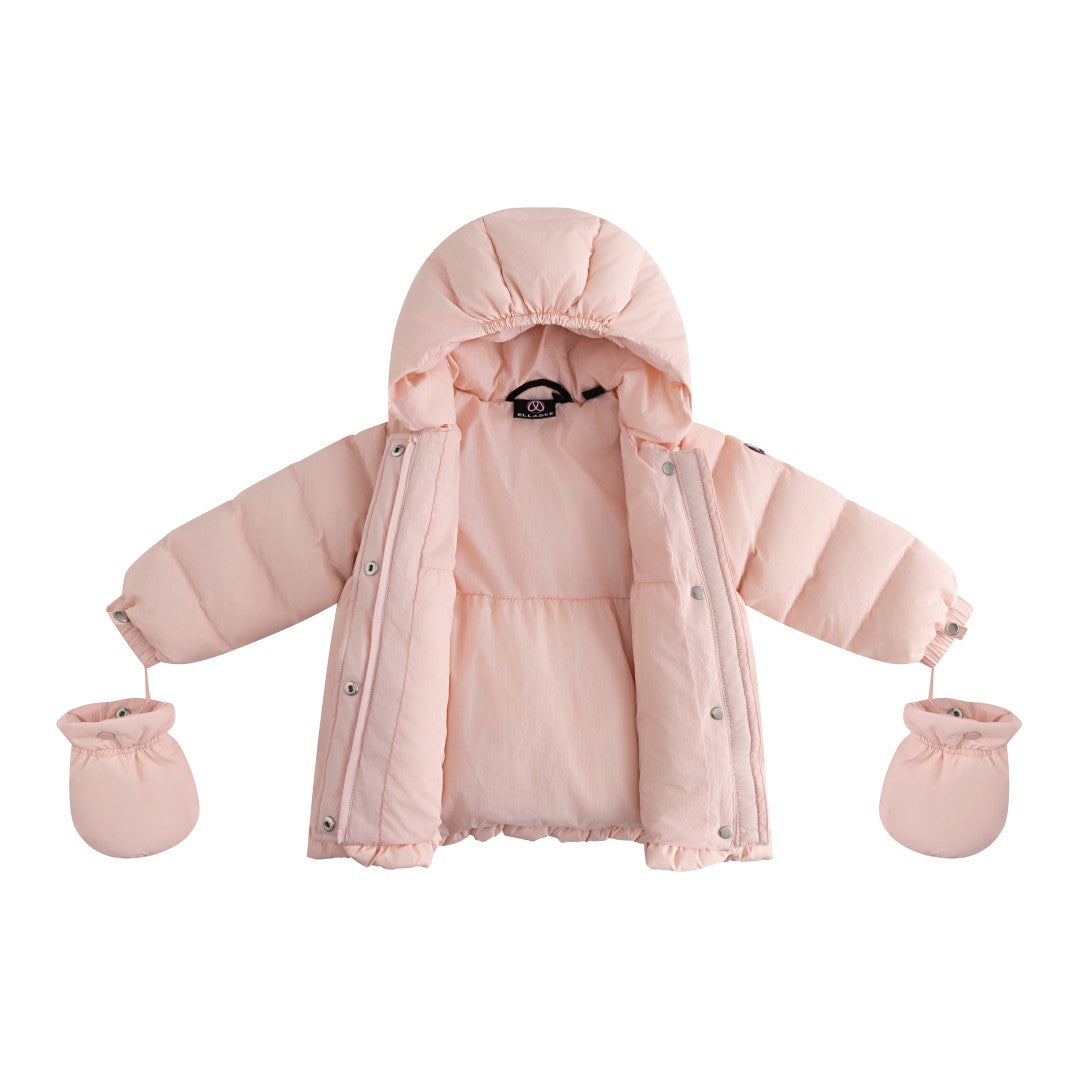 FW26-6035 FLORE ENFANT FUR DOWN JACKET - Baby Pink