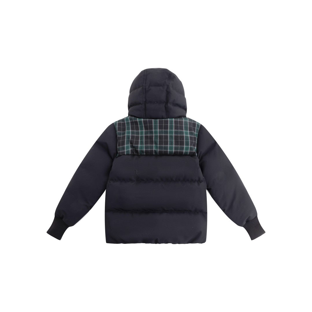FW26-6064 OLIVIER DOWN JACKET - Navy/Corduroy Olive Lining