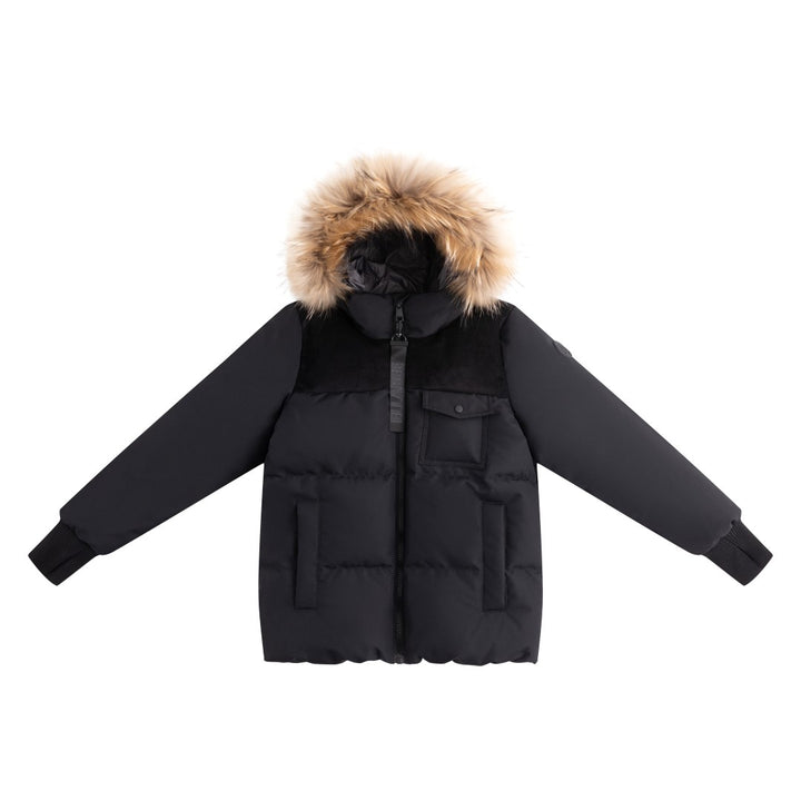 FW26-6064 OLIVIER DOWN JACKET - Black Corduroy