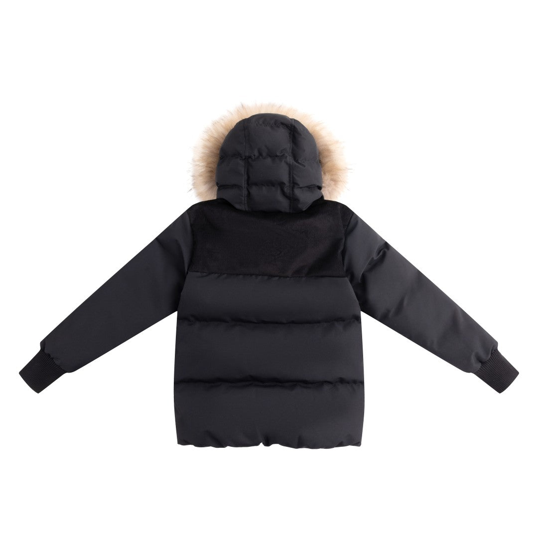 FW26-6064 OLIVIER DOWN JACKET - Black Corduroy