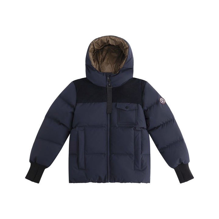 FW26-6064 OLIVIER DOWN JACKET - Navy/Corduroy Olive Lining