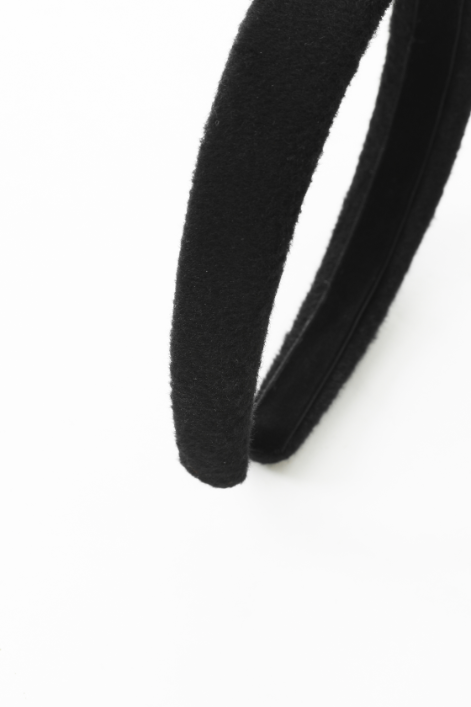 WOOL HEADBAND-BLACK