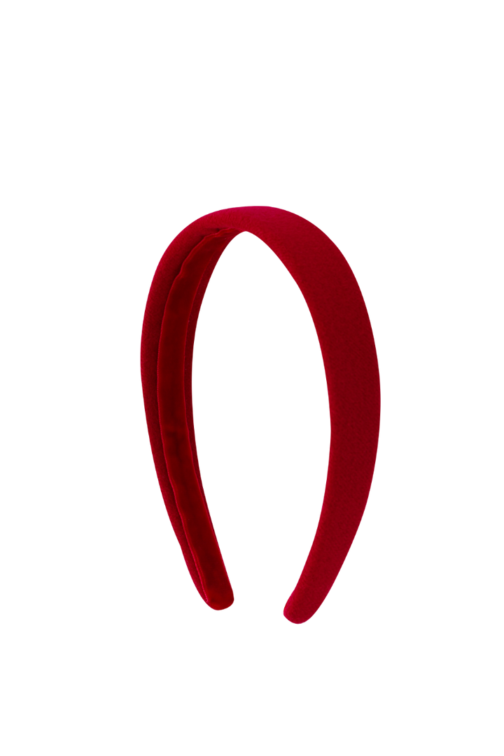 WOOL HEADBAND-RED