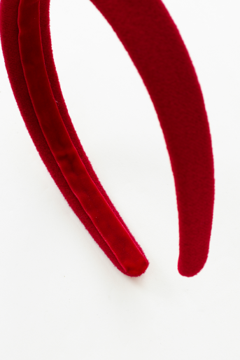 WOOL HEADBAND-RED
