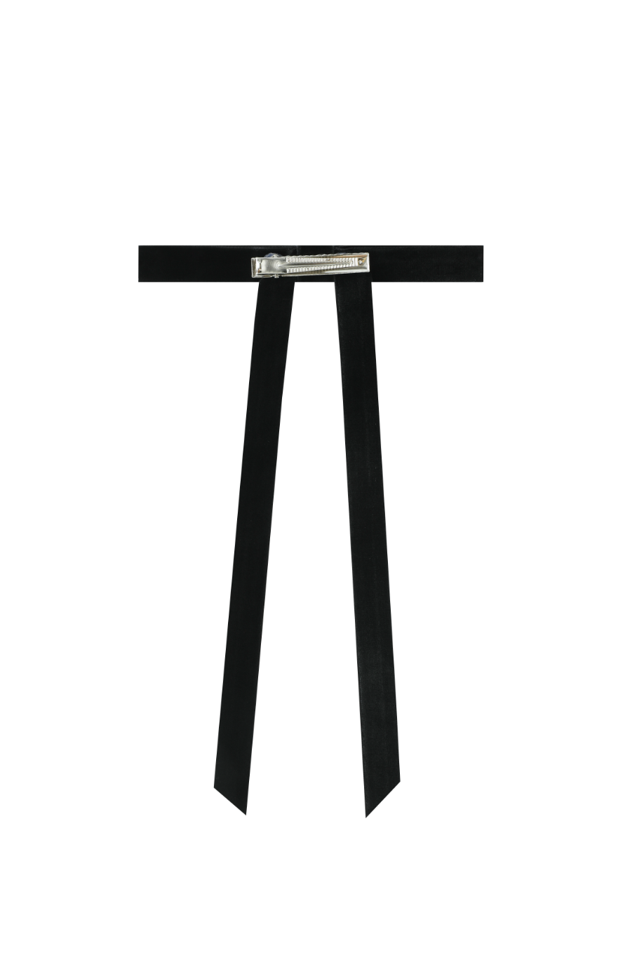 VELVET HAIRBOW-BLACK